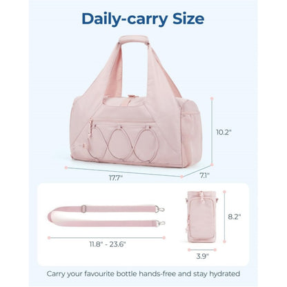 Women’s Large Capacity Gym & Yoga Bag with Bottle Holder