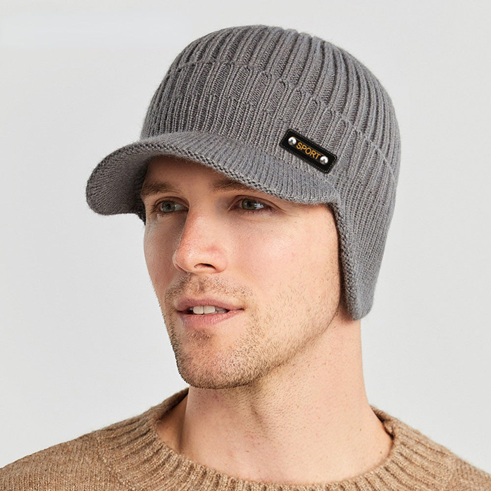 Warm Ear Protection Woolen Cap