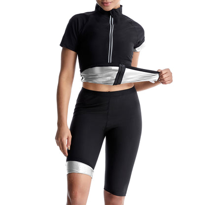 Women’s Sauna Sweat Suit Short Sleeve & Shorts