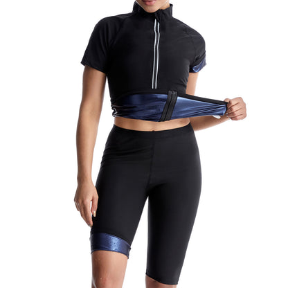 Women’s Sauna Sweat Suit Short Sleeve & Shorts