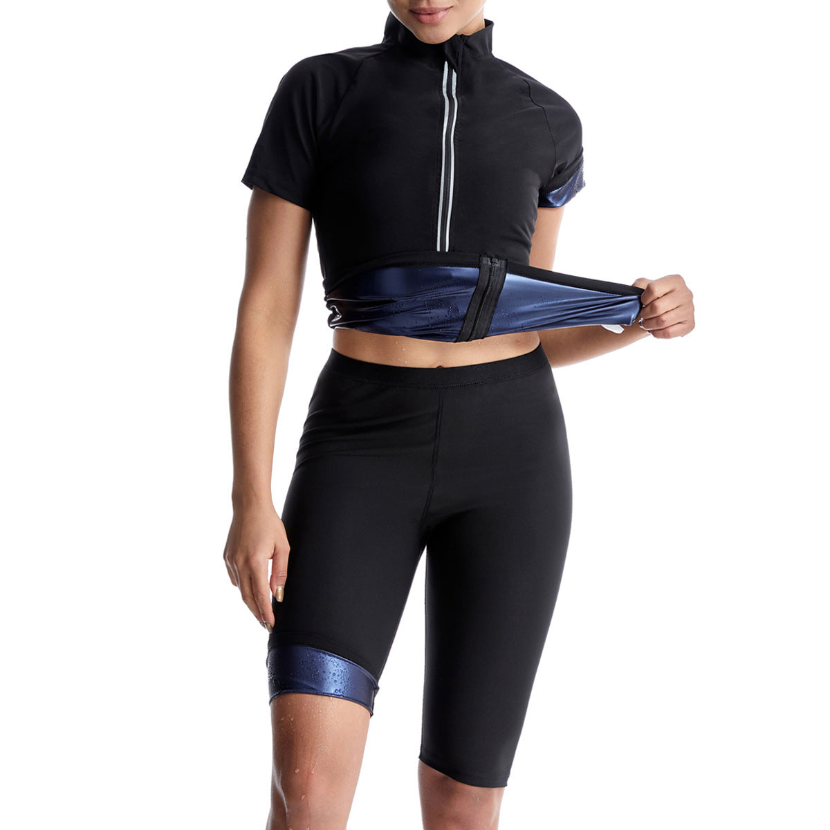 Women’s Sauna Sweat Suit Short Sleeve & Shorts