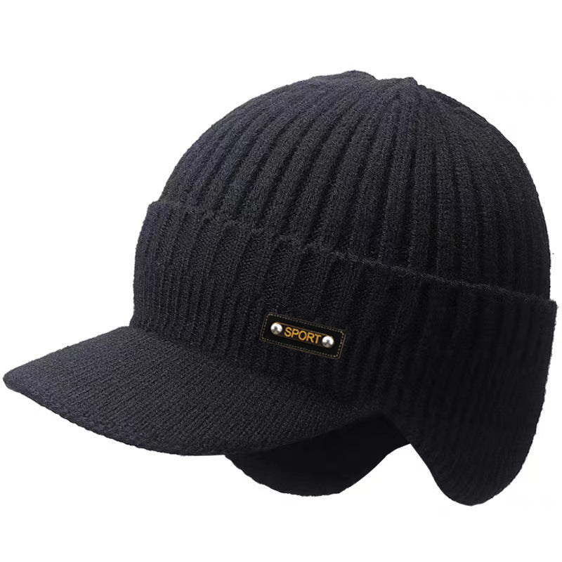 Warm Ear Protection Woolen Cap