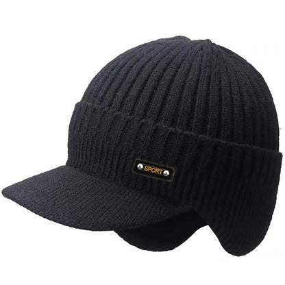 Warm Ear Protection Woolen Cap