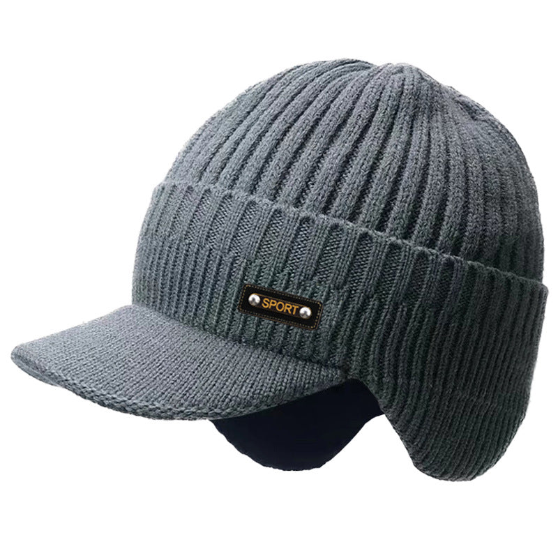 Warm Ear Protection Woolen Cap
